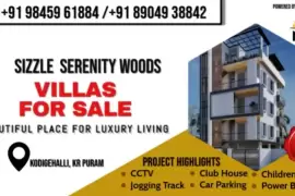 SIZZLE SERENITY WOODS VILLAS FOR SALE IN KODIGENAHALLI , Bengaluru, Sale